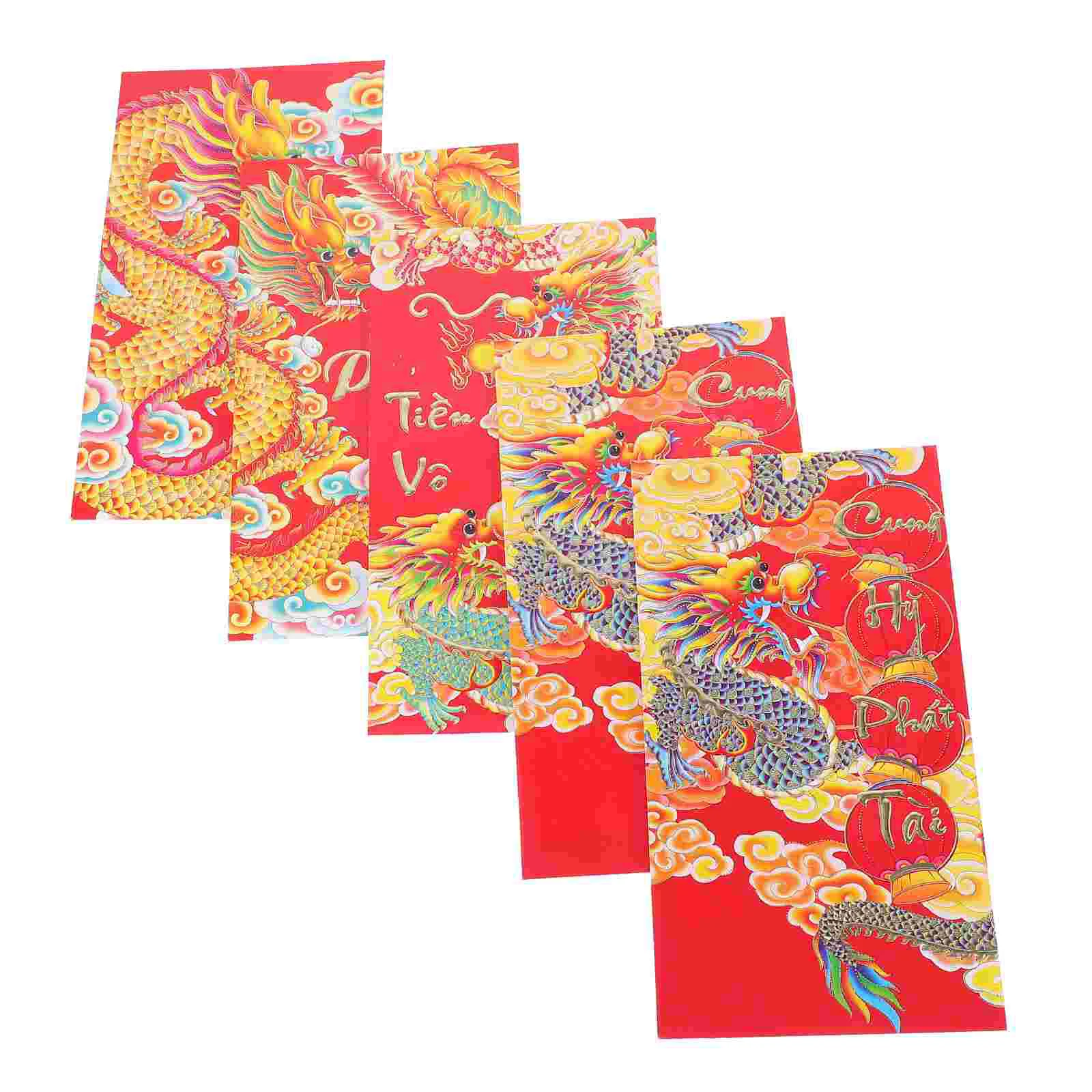 

HongBao Chinese Style Red Envelopes New Year Money Packets Lucky Money Bags Red Envelopes Pockets (Mixed Style)