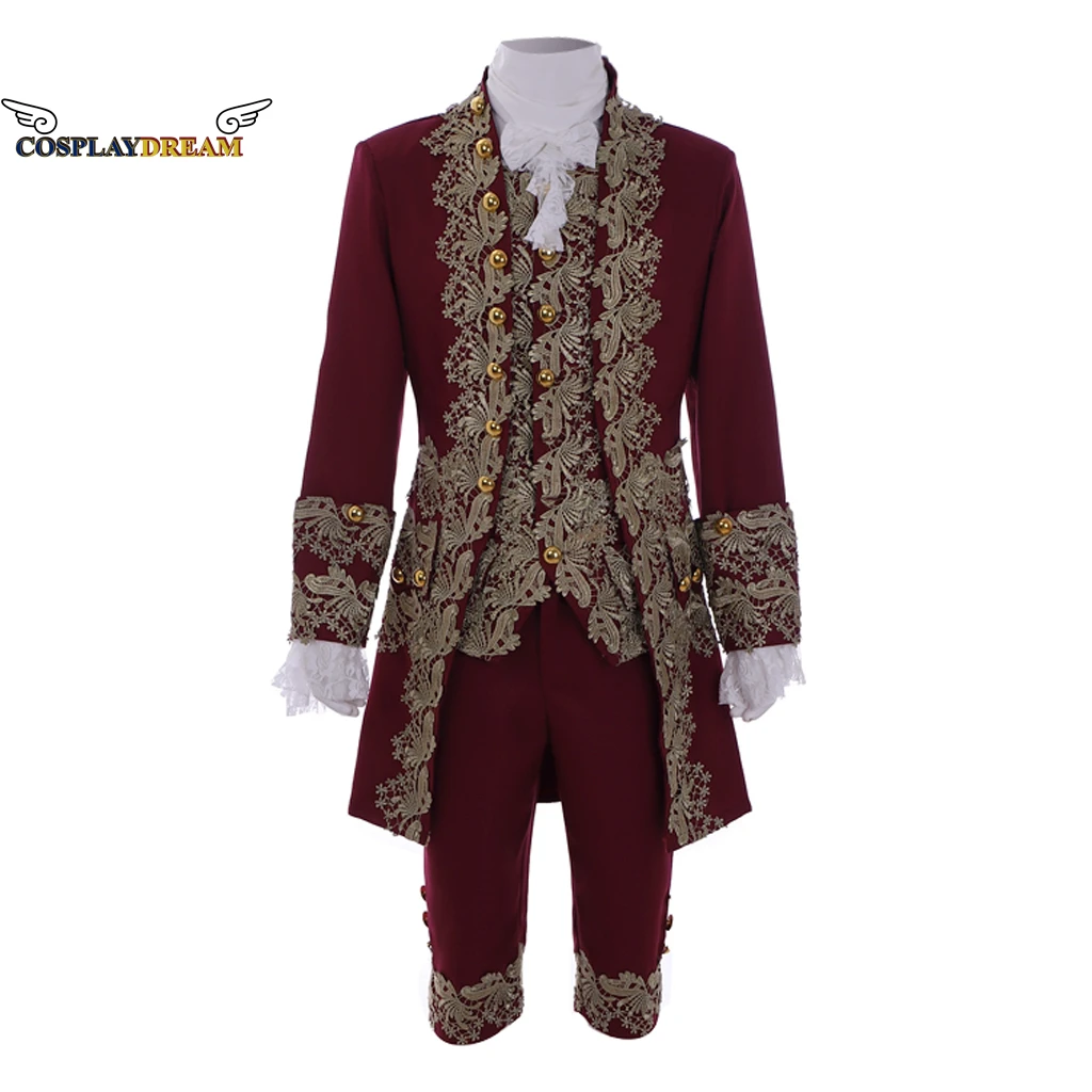 thumbnail image 1 of Traje de cosplay de caballero británico del siglo XVIII para hombre, traje victoriano renacentista Tudor, traje de María Antonieta, traje rococó para hombre, 1 of 5