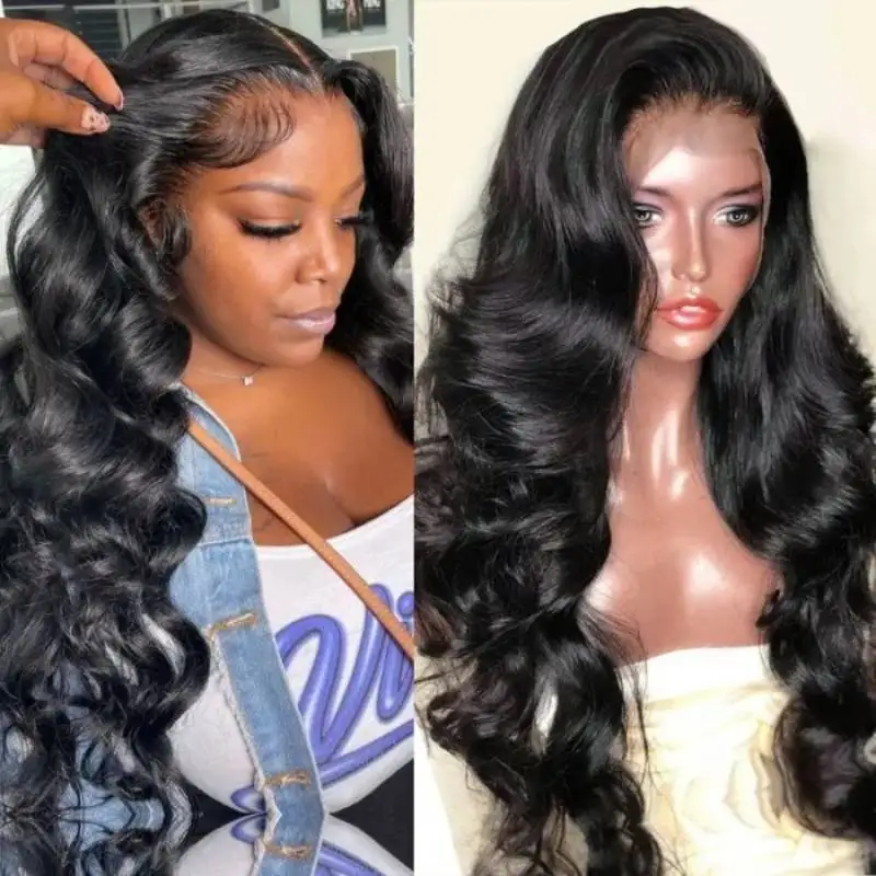 

13x6 lace Frontal Wig Body Wave Human Hair HD Transparent Lace Front Wigs 13x4 4x4 Closure For Women Pre Plucked With Baby Hair