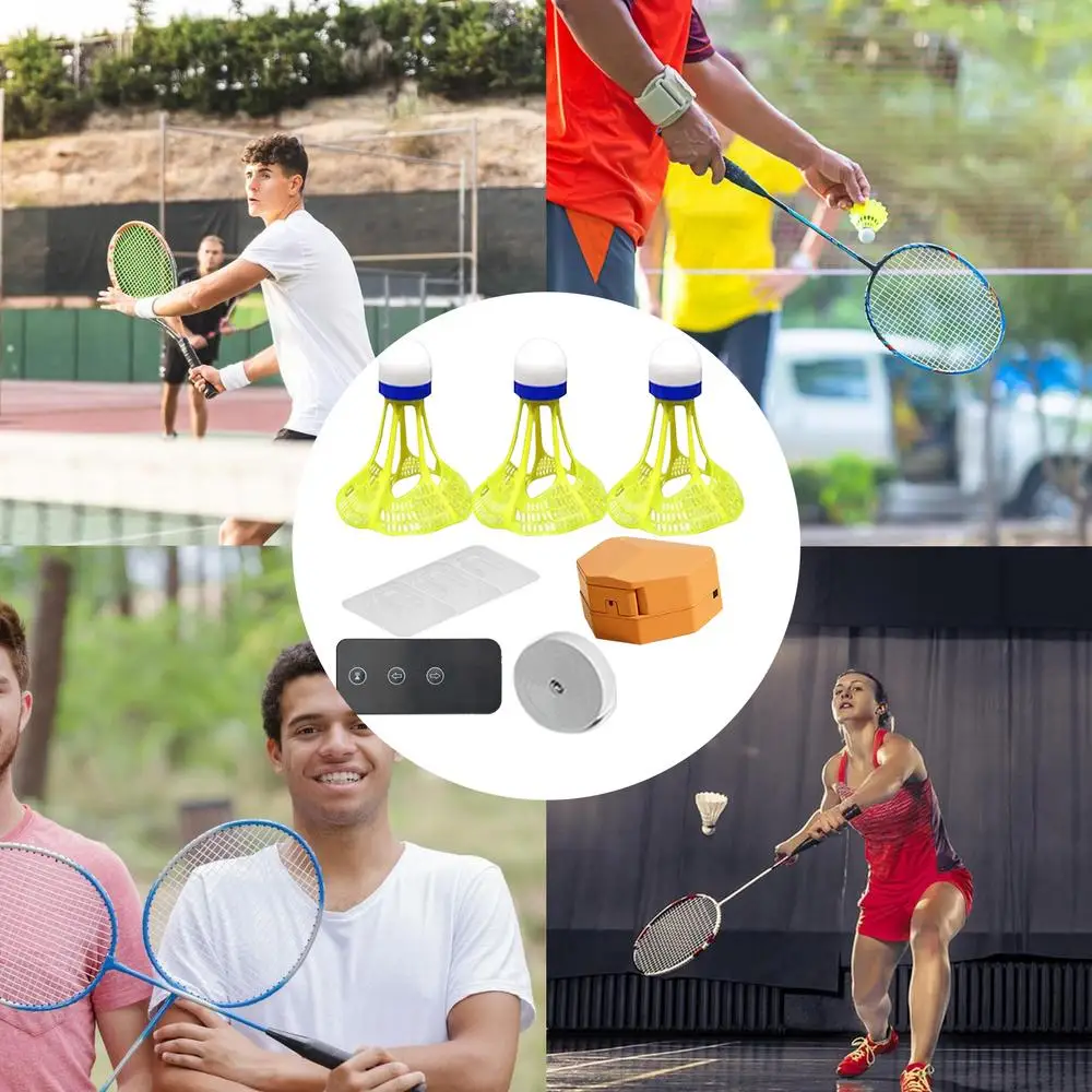 Self Study Badminton Trainer Single-Player Practice Robot Kids Shuttlecock Rebound Professional Stretch Badminton Training Tool