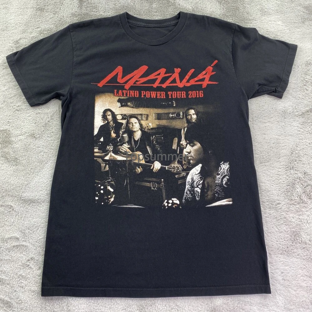 

Mana Shirt Mens Medium Black Spanish Latino Rock Band Concert Tour Double Sided