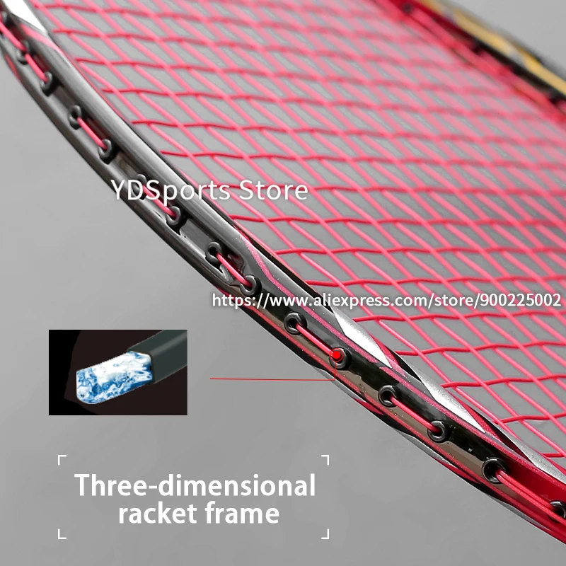 Professional Lightest 10U 53G Full Carbon Fiber Badminton Rackets Strung G5 22-30LBS Badminton Racquet Strings Bags Speed Sports