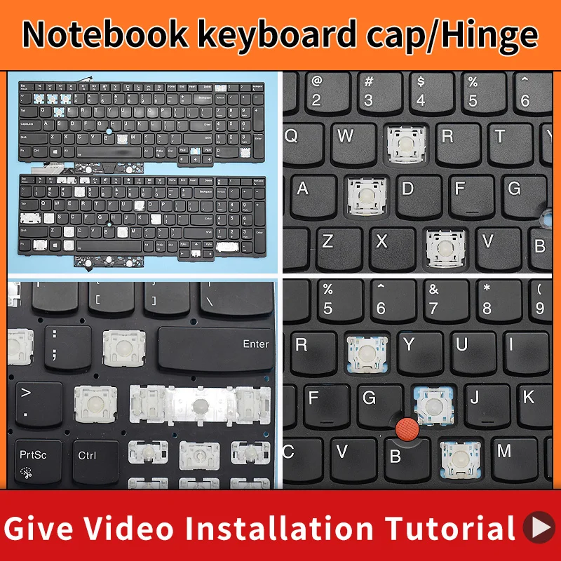 Sostituzione Keycap Key Cap Cerniera Per Lenovo Thinkpad E580 E585 E590 E595 T590 P53S L580 L590 P52 P72 P53 P73 Tastiera