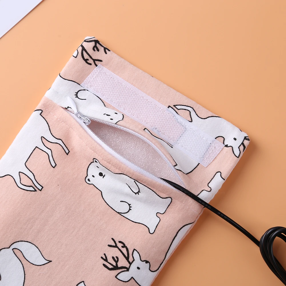 USB 우유 병 난방 커버  병 난방 온도 조절기 가방 휴대용 비비 안전 따뜻하게  간호 절연 용품