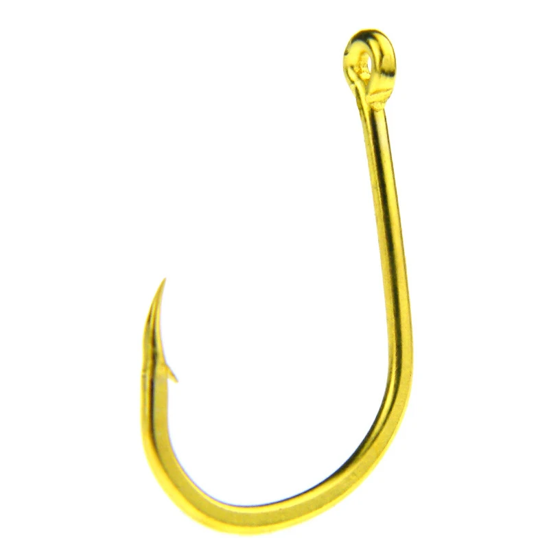 100 قطعة/الوحدة عالية الكربون الصلب 3 # -12 #   خطافات صيد السمك الذهبية خطافات صيد السمك خطاف شائك مع فتحة ملحقات صيد السمك Pesca