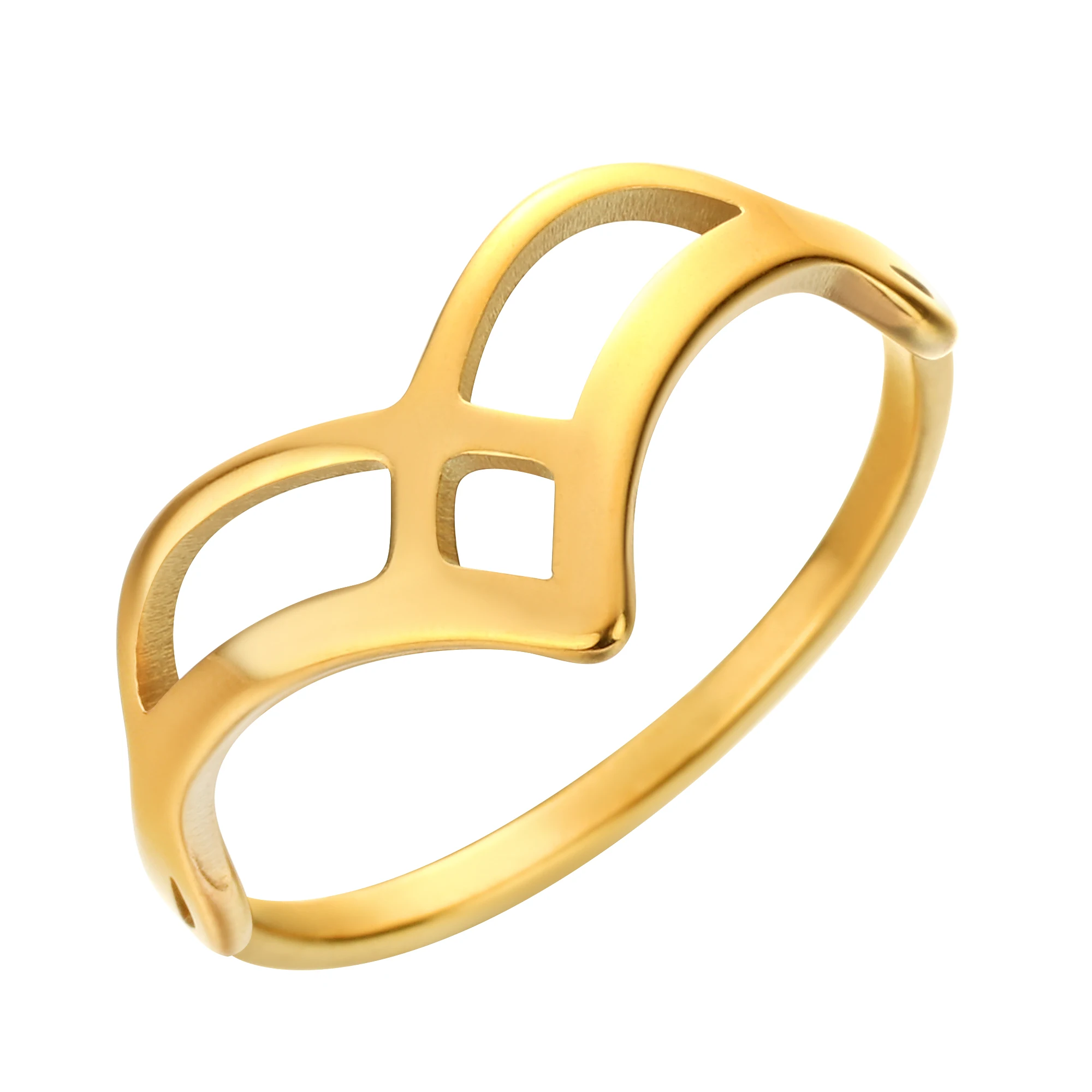 Celtic Wish Bone Wedding Ring In Acciaio Inossidabile Wishbone Finger Rings Uomo Donna Party Fidanzamento Gioielli Regalo