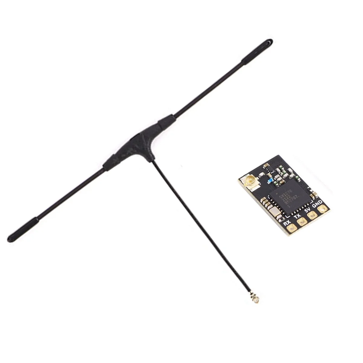BAAU FPV ELRS 915MHz NANO ExpressLRS Receiver with T Type Antenna Support Wifi for RC FPV Traversing RC Drone Parts