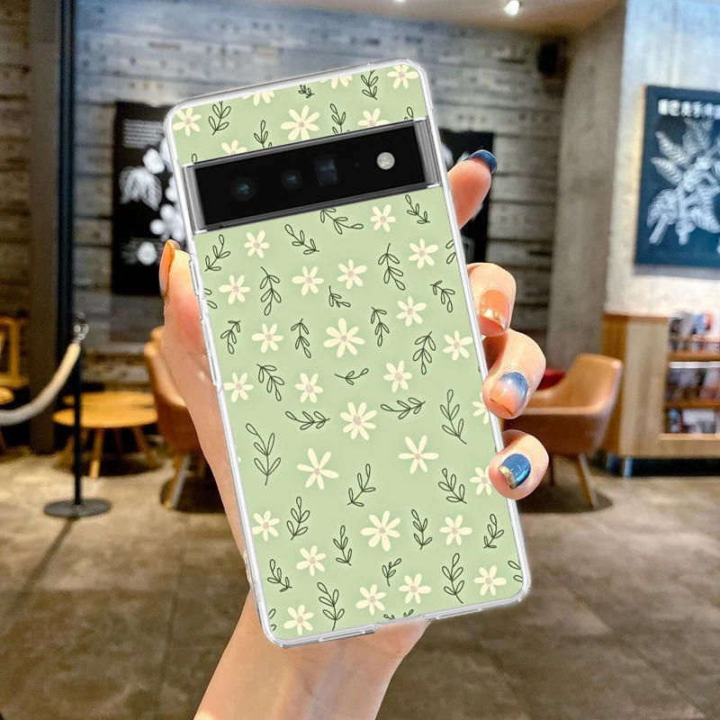 Elegant Flower Soft Clear TPU Transparent Phone Case Cover