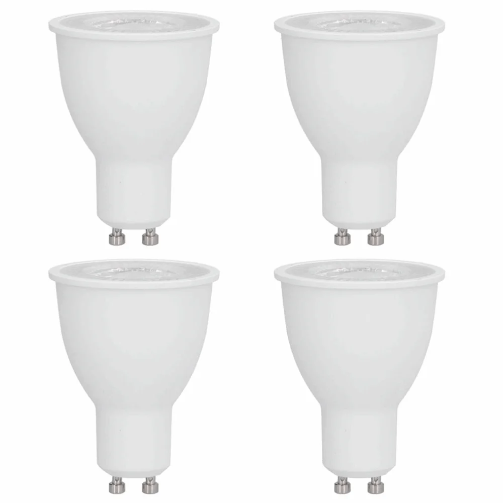 4팩 장수명 GU10 LED 전구 10W 1100LM 내장형 LED 전구 38 °   ..