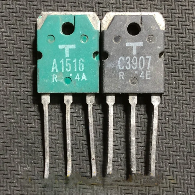 Original disassembly (10pcs 2SA1516+10pcs 2SC3907) A1516 C3907 2SA1516 2SC3907 Audio amplifier pairing tube 20 PCS/10 Pairs