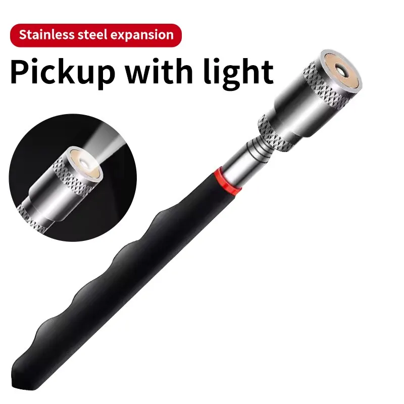 Telescopic Magnetic Pickup Tool Iron Rod Household Automotive Repair And Inspection Strong Magnetic Metal Screw Suction Rod