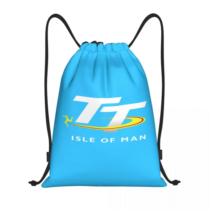 

Motorcycle Sport Isle Of Man TT Races Drawstring Backpack Bags Men Women Lightweight Gym Sports Sackpack Sacks for Shopping