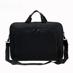 Sleek Nylon Laptop Shoulder Bag - Business Portable Handbag with Zipper Closure, Fits up to 17 - 17inch