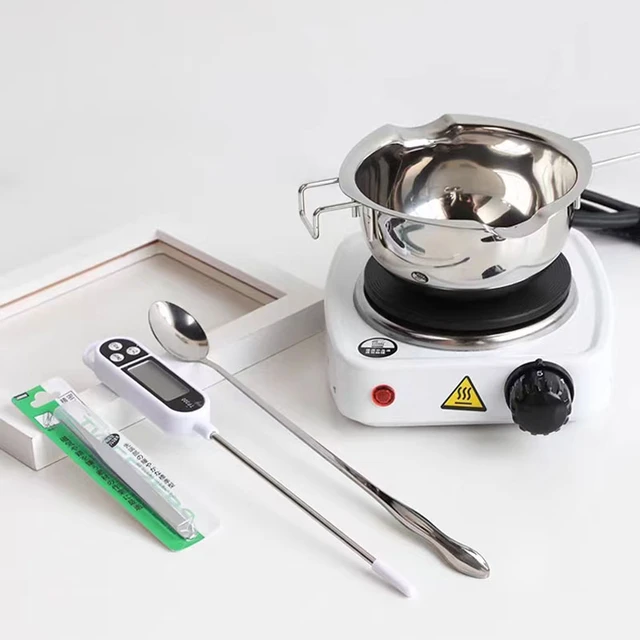 Candle Making Pouring Pot With Electric Hot Plate For Melting Wax Pot And  Long Stain Spoon Candle Making Kit For Adults Beginner - AliExpress