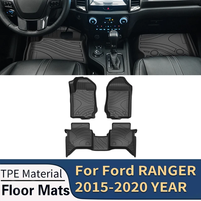 Für Ford RANGER 2015-2020 LHD RHD Auto Auto Fußmatten Alle-Wetter TPE Fuß  Matten Geruchlos Pad tablett Matte Innen Zubehör - AliExpress