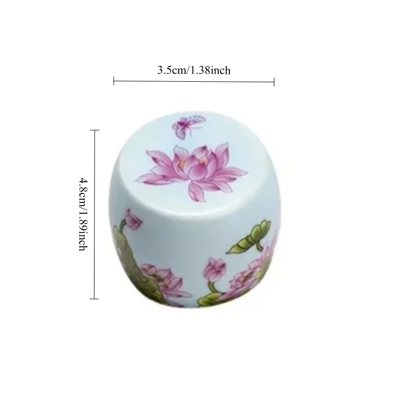 1pc Ceramic cover set vintage household enamel color kung fu tea ceremony accessories single put teapot cover bowl cover bracket