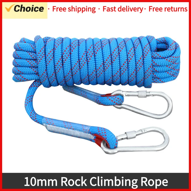 Tomshoo 10mm Rock Climbing Rope 10M/20M/30M Outdoor Static