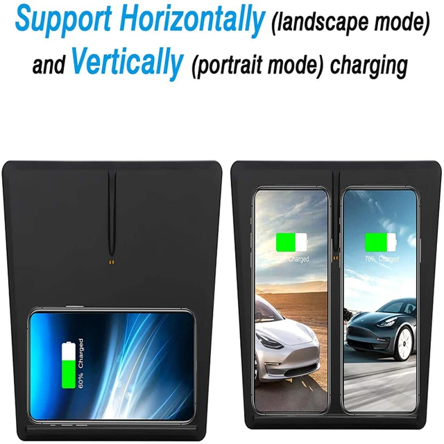 Car Wireless Charging Pad for Tesla Model 3 with Light Breathing Mode 15W  Fast Charge Wireless Charger for iPhone/Android - AliExpress