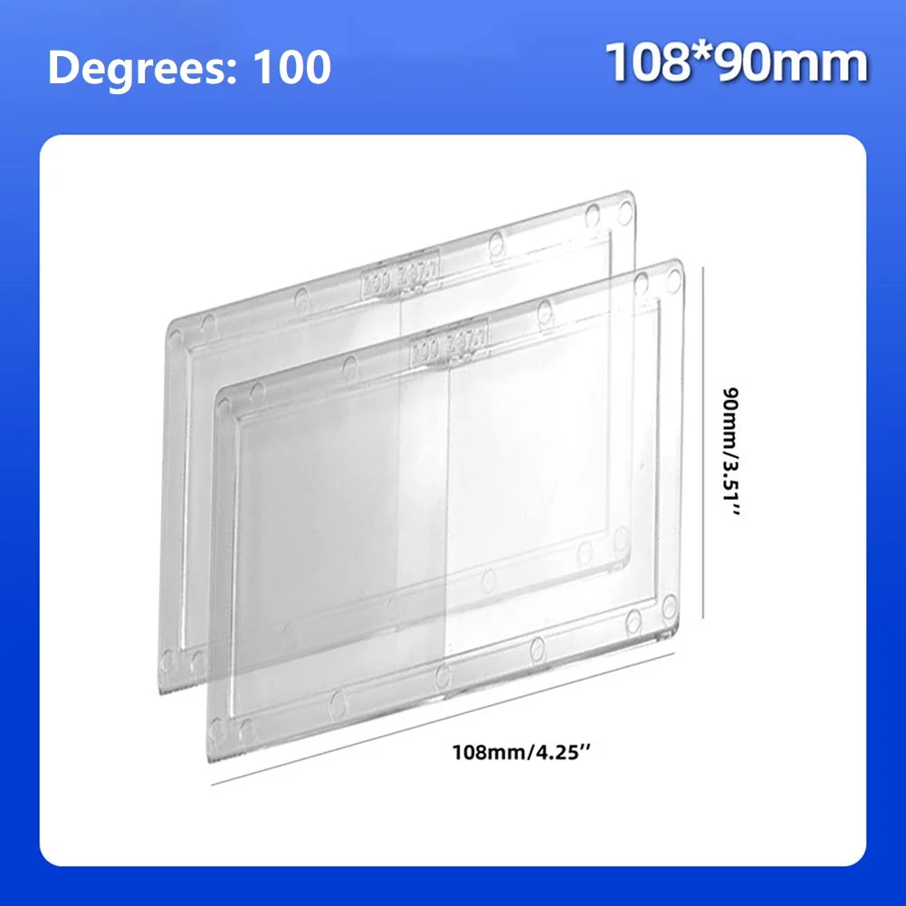 

New Welding Lens Magnification 2Pcs 3.51x4.25 In Achieve Precision Clear For Welding And Cutting Magnification
