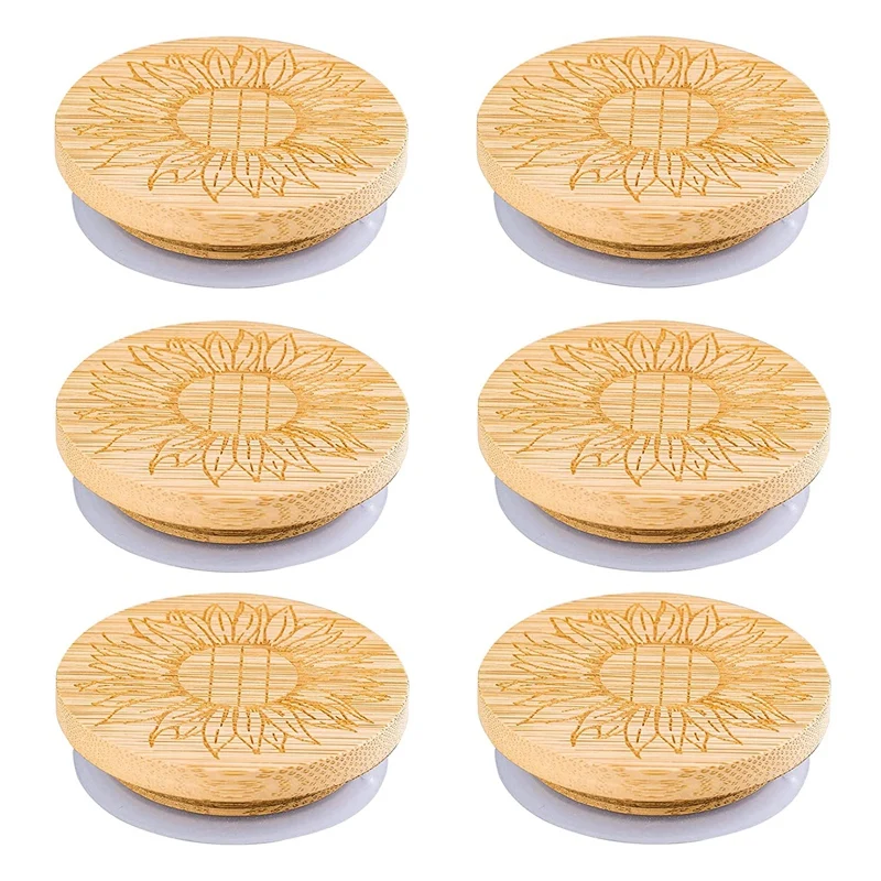 

Yogurt Jar Lids, Yogurt Bamboo Jar Lids Set, Bamboo Lids For Yogurt Jars,Yogurt Jars Lids With Silicone Sealing Rings