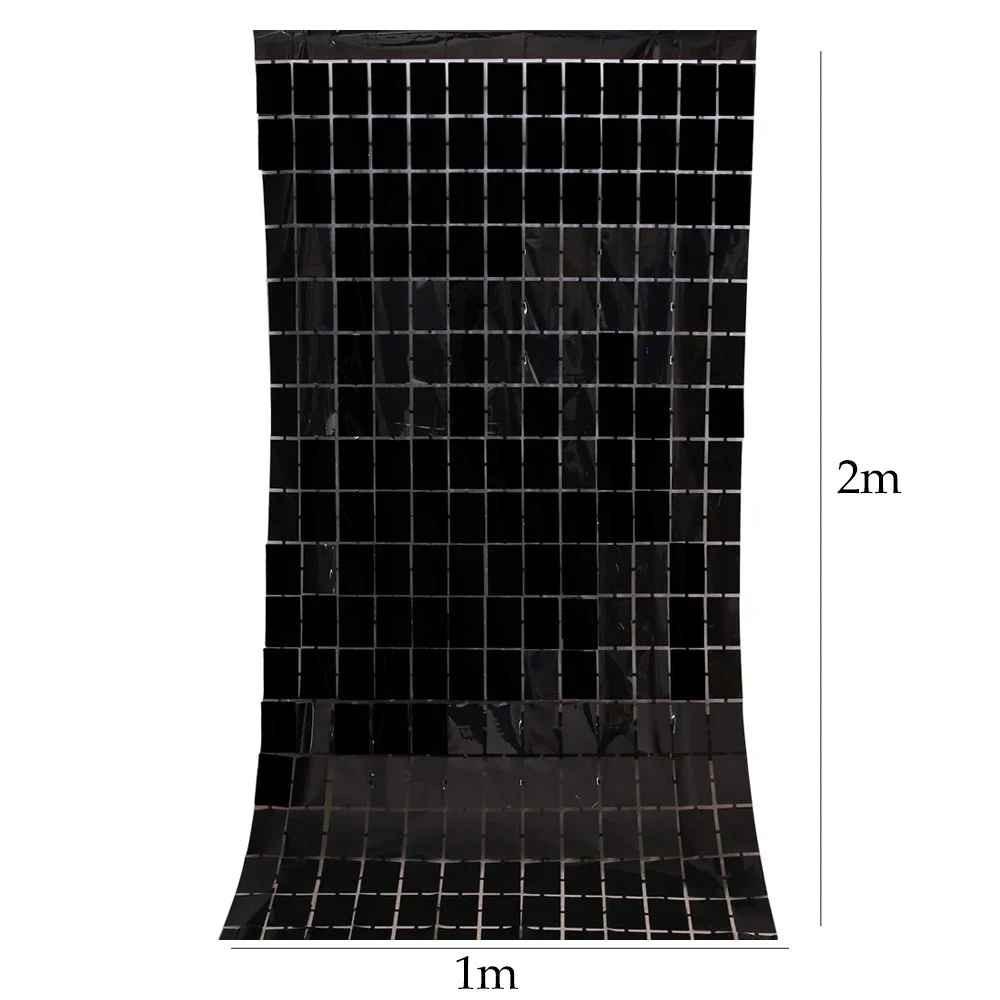 Gold & Silver Glitter Rain Foil Backdrop for Celebrations & Events
