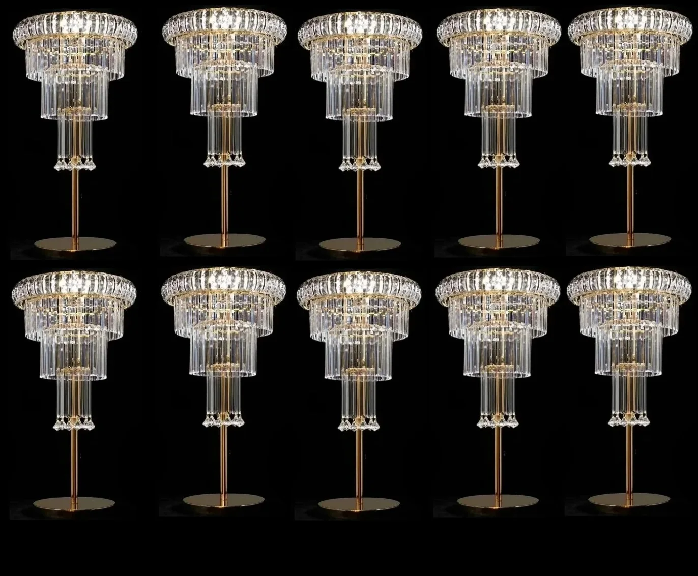 2/4/10pcs Table Centerpiece Candelabra Acrylic Vase for Birthday Party Decoration Candle Holder for Wedding Decorations
