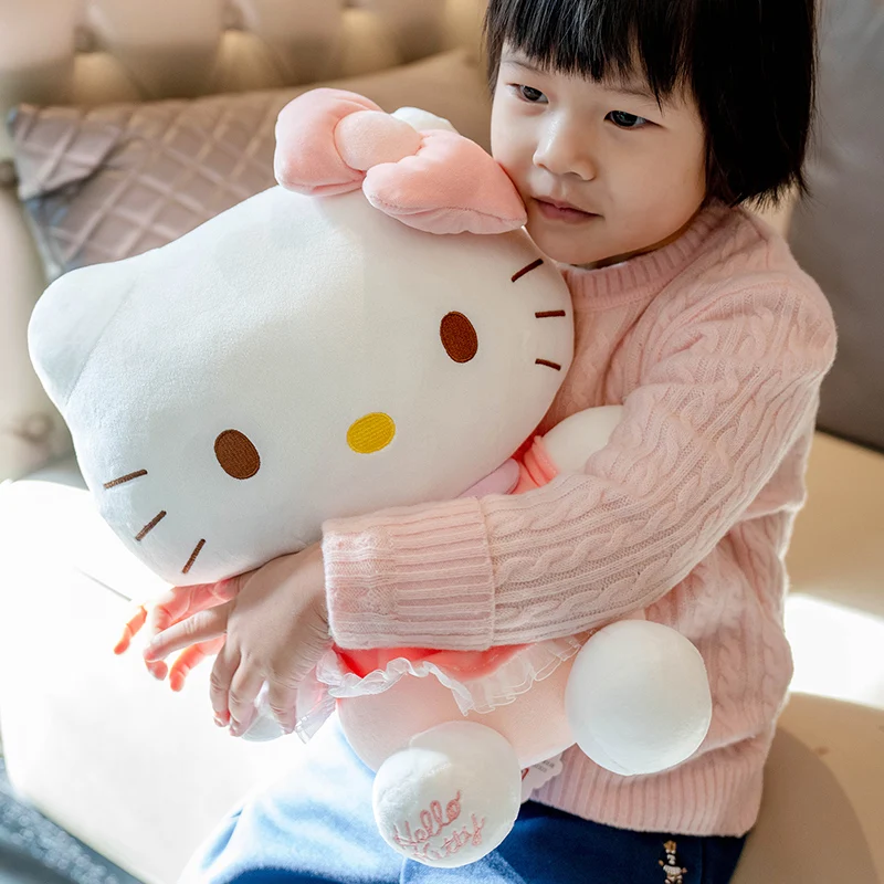 산리오 나비 헬로 키티 애니메이션 봉제 인형, 봉제 인형, KT 베개, 소녀용 크리스마스 선물, 카와이 헬로 키티