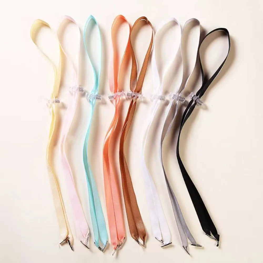 Portable Adjusting Rope Windproof Hat Strap Anti-lost Solid Color Hat Wind Rope Removable Chin Cord 5Pcs hat strap