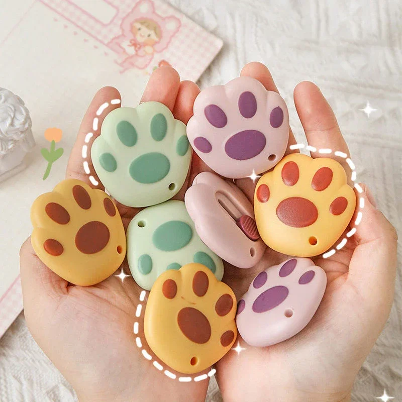 Cat Paw Mini Utility Knife Student Paper Cutter Art Crafts Pen Knife Letter Opener Box Cutter Korean Stationery Office Suppiles box cutter utility knife paper cutting knife cutting knife paper cutter art knife box opener