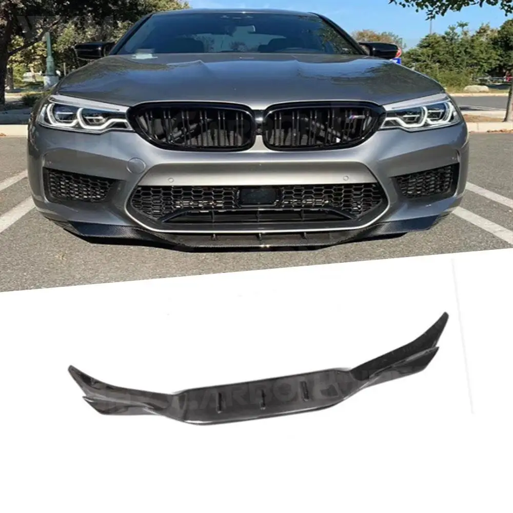 

Carbon Fiber / FRP Unpainted Material Front Bumper lip Spoiler Car Decoration For BMW 5 Series F90 M5 Sedan 2018 - 2020