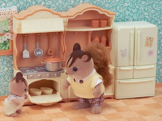 Sylvanian Families Dollhouse Playset Kitchen Cookware Set Accessories Gift  Girl Toy No Figure New #5090