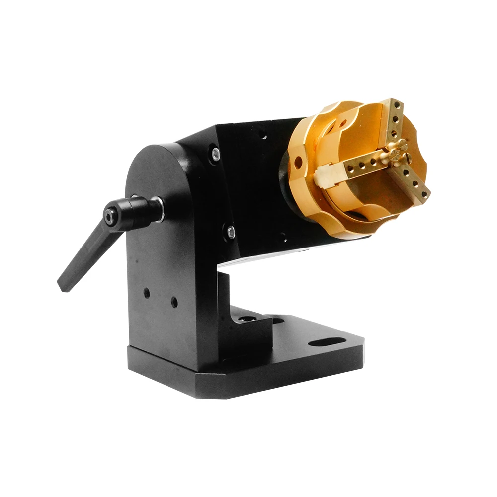 CNC Ring Jewelry Rotary Axis With Copper Clamp Jig For Fiber Laser Engraving Marking Carving Machine Use