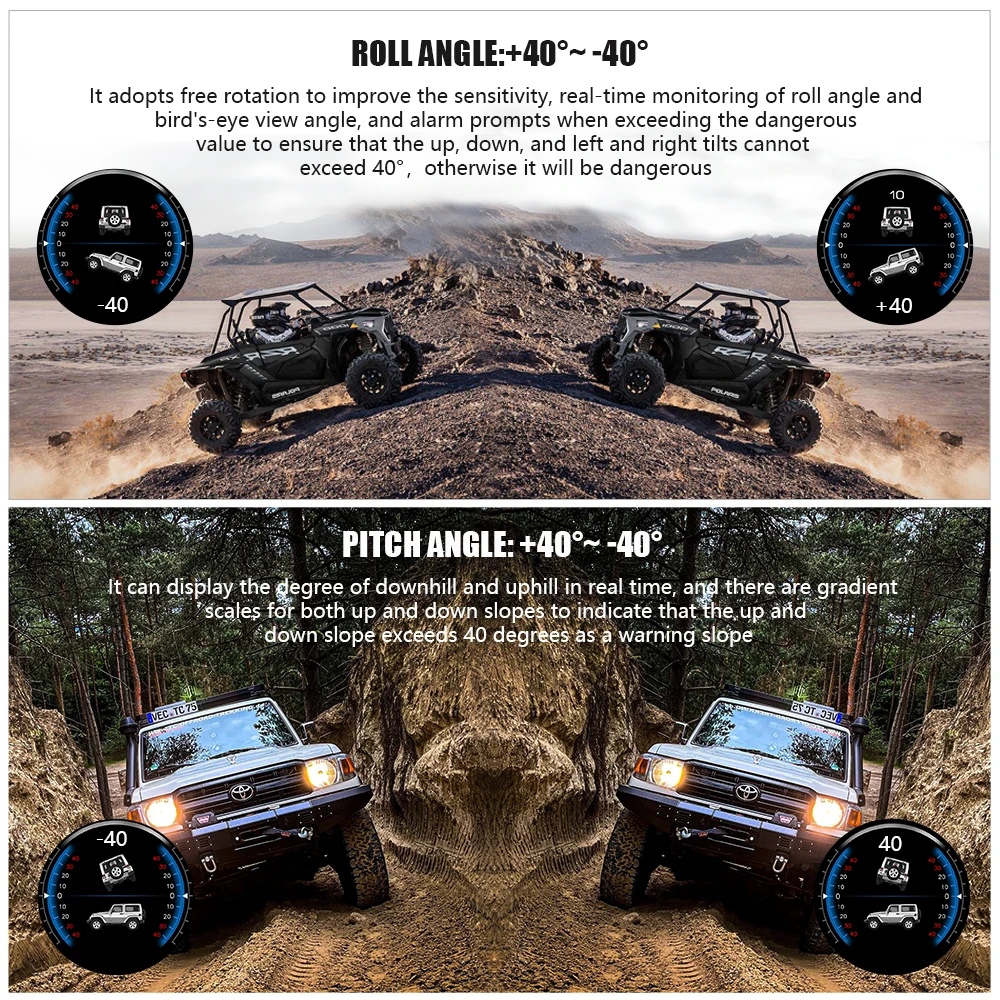 GPS HUD GP11 Car Slope Meter Off Road 4x4 HUD Smart Inclinometer Car  Digital Speed Tilt Pitch Angle inclinometro Head Up Display - AliExpress