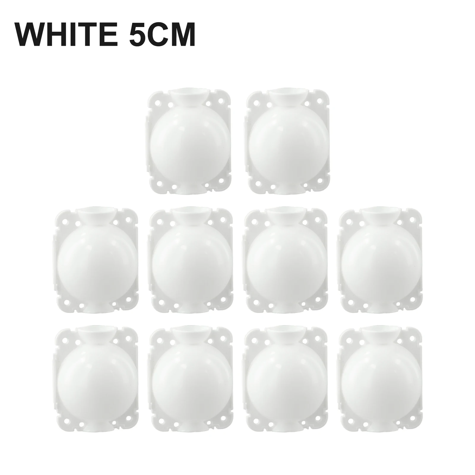 10pcs Plant Rooting Ball Root Growing Box White Reusable Rooting Ball Grafting Tools High Pressure Propagation Box 5/8cm
