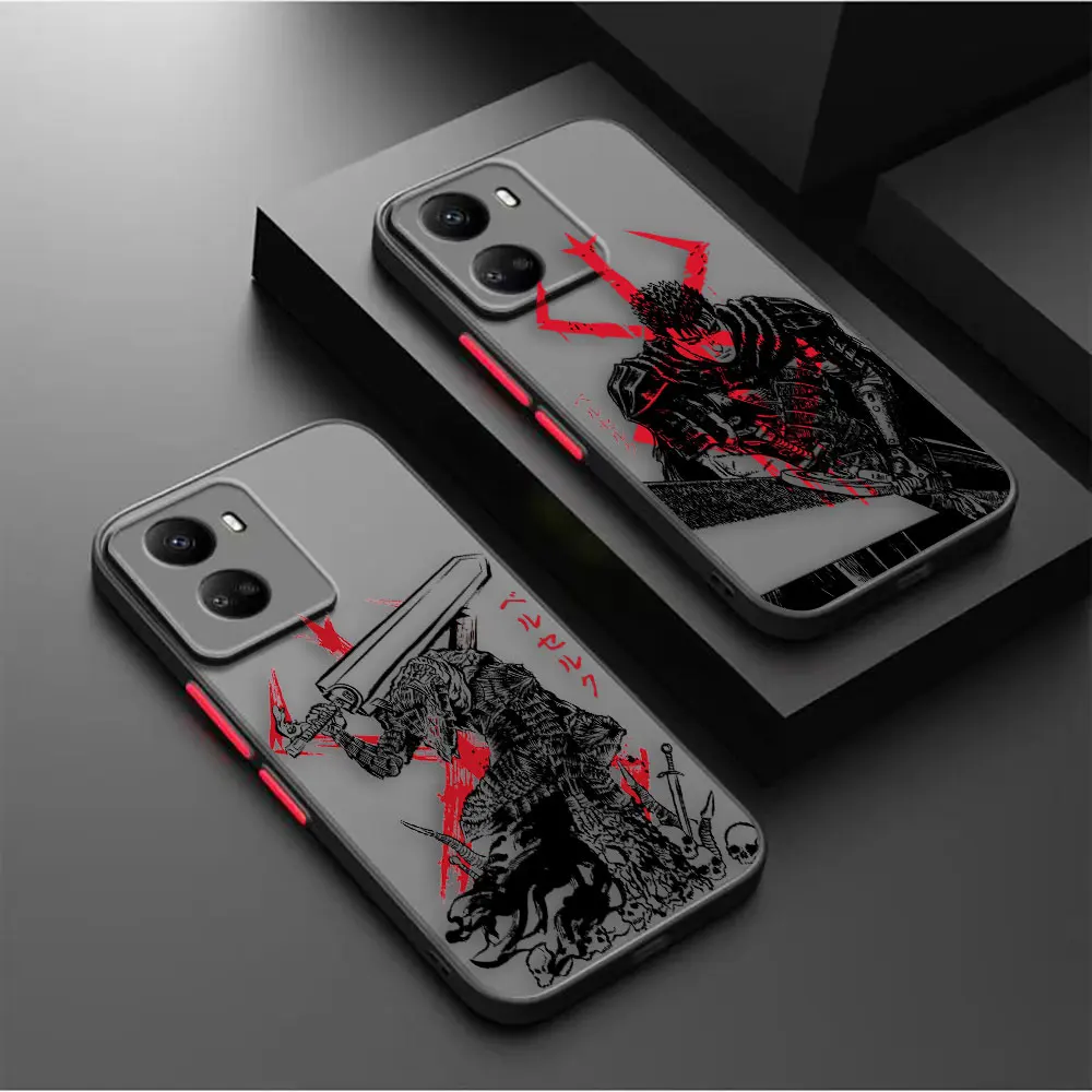 

Matte Phone Case for Huawei NOVA Y70 9 8SE 8 7SE 7I 7 6 5I 5 4 3I 4G 5G Edge PC Case Funda Shell Anime Berserk Guts Lnk Painting