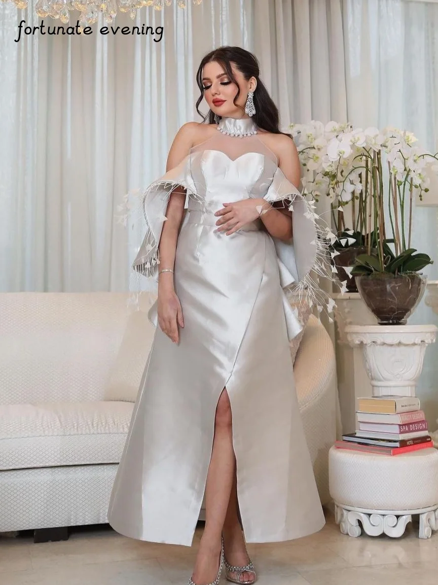 

Fortunate Evening Elegant Vintage Sweet Sexy Ruffle Beaded Feathers Customized Formal Occasion Prom Dress Evening Party Gowns