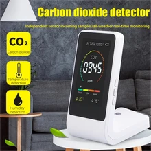 

Co2 Meter Co2 Sensor Carbon Dioxide Detector Monitor Meter Tester Sensor Temperature Humidity Semiconductor/Infrared Air Testers
