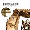 1/72 Fortress Building Assembled Model Legion Camp Wooden DIY Scene Decorations Handmade Gifts 2