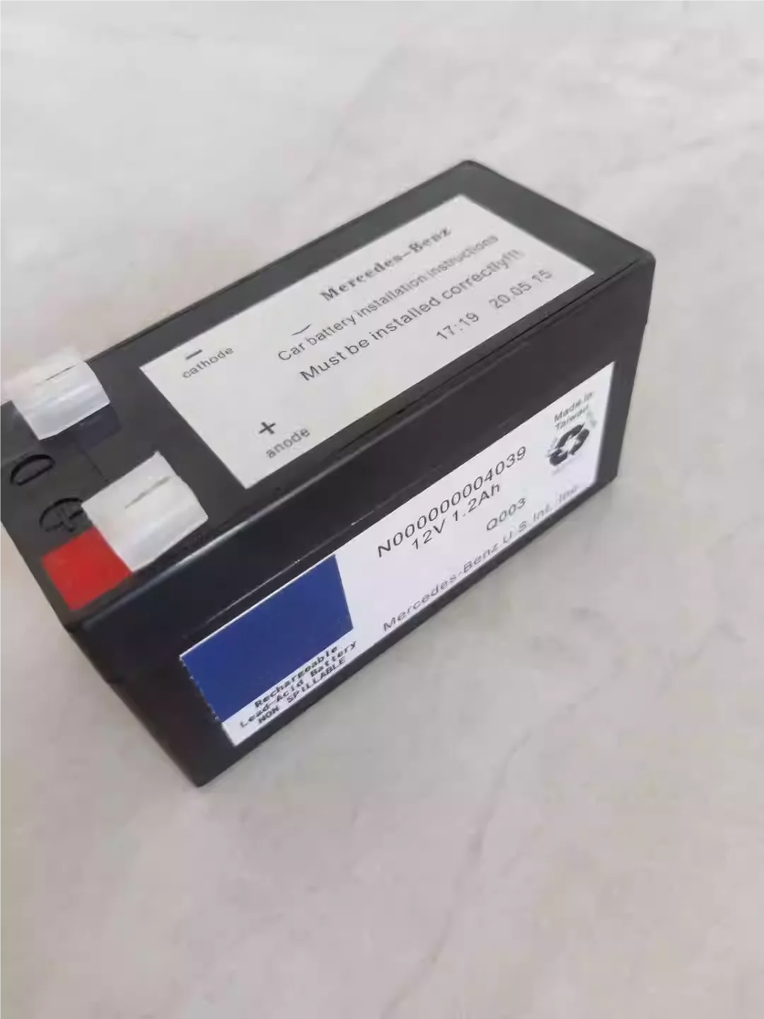 N000000004039 Car Auxiliary Battery 12V 1.2Ah for ML R S Class Backup Battery S300S350S400C200E200E260E300L