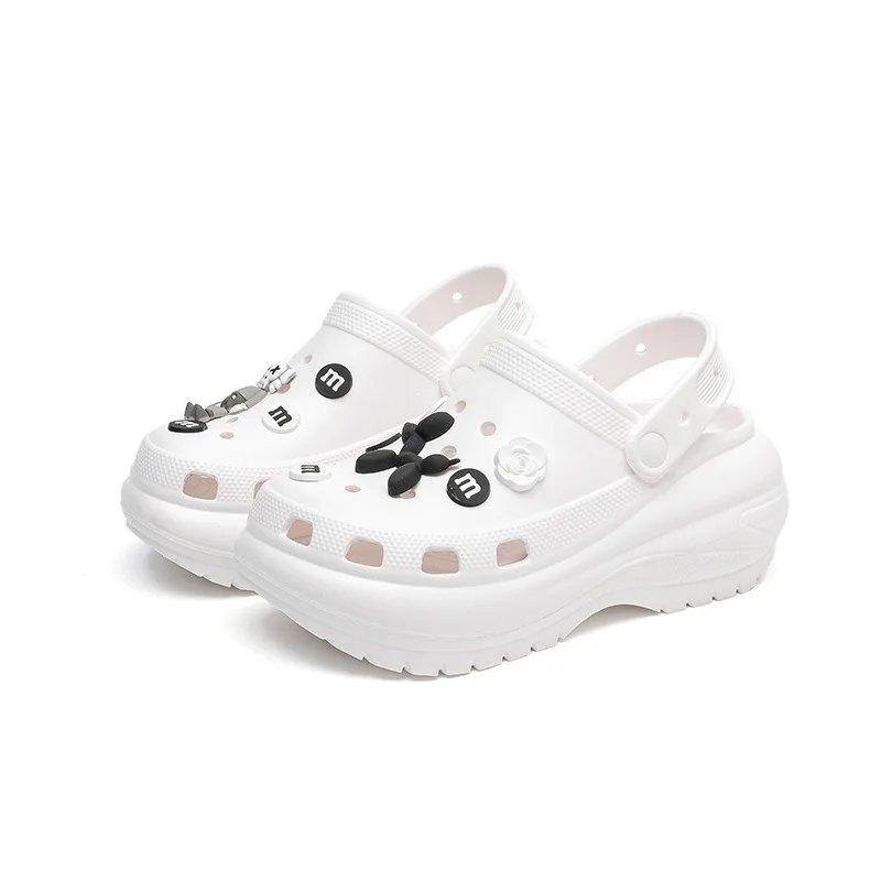 2023 Garden Shoe Cloud Platform Women's Shoes Wedge Heel Sandals Light and Comfortable Fashion Baotou Dongdong Beach Sandals