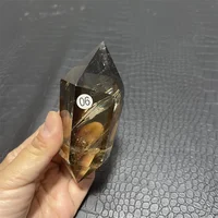 Rainbow Natural Smoky Citrine Quartz Crystal Hexagonal Double Terminated Points Wand Meditation Reiki Healing Stone 2