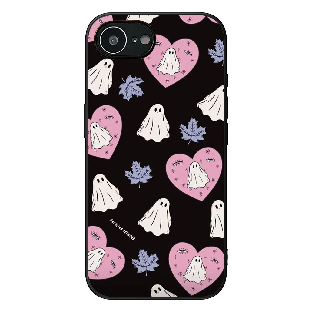 Little Ghost with Halloween Pumpkin Phone Cover - Festive Protective Case