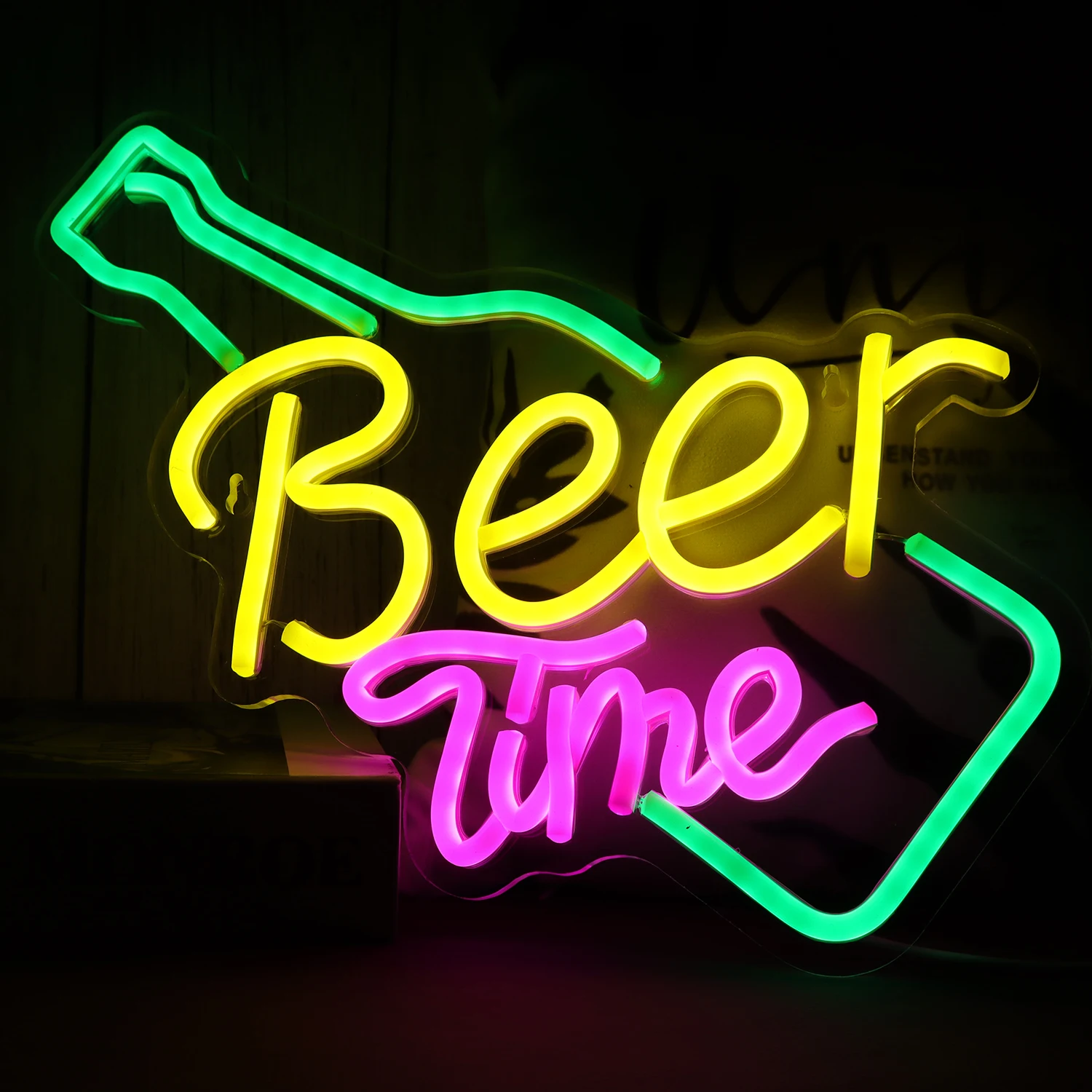 

USB Powered Beer Time Led Neon Sign Shop Bar Restaurant Hotel Party Decorative Light Neon Bedroom Wall Kitchen Decor Night Ligh