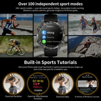 Montre connectée GPS HD300 Pro 2026 pour sports de plein air, cartes hors ligne, appels Bluetooth 5.4, étanche, santé, voyage, plongée 4