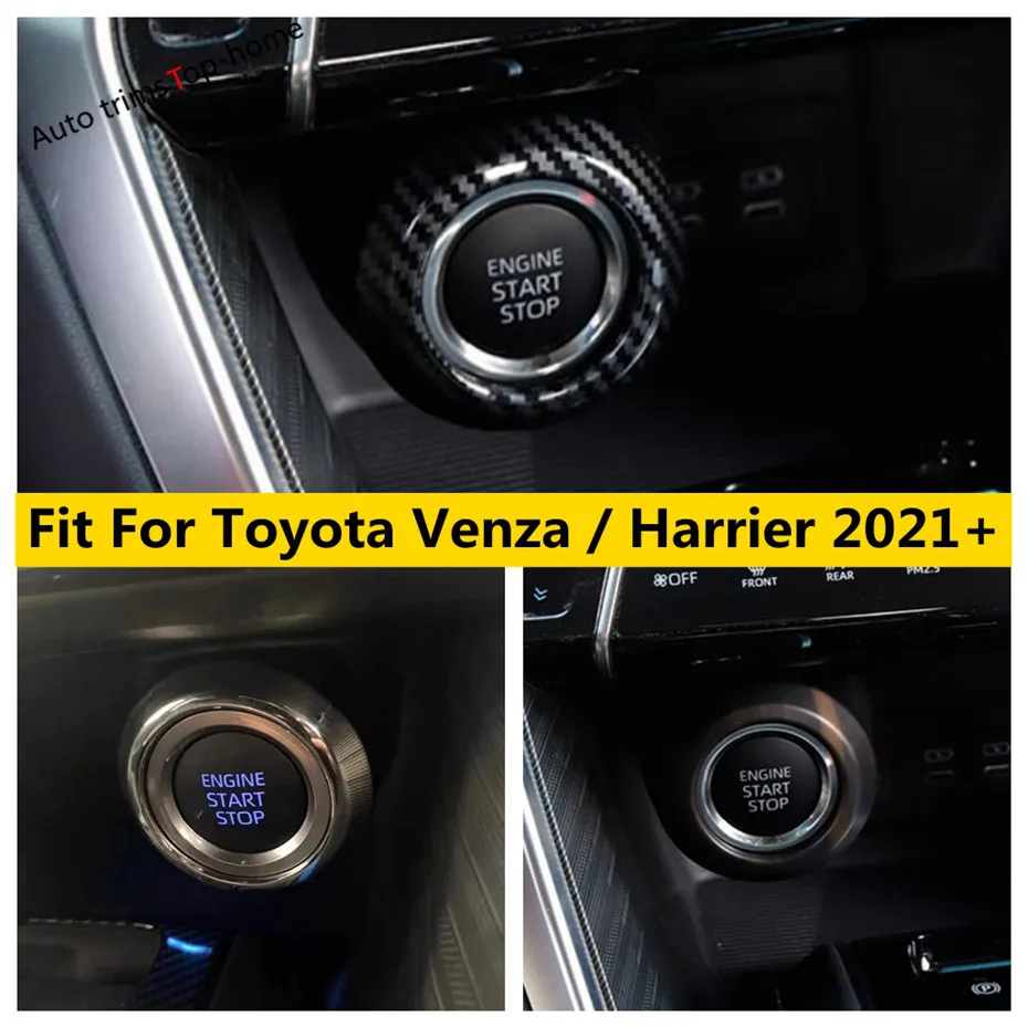 

Engine Switch Button Stat Stop Decoration Cover Trim Fit For Toyota Venza / Harrier 2021 - 2023 Interior Accessories