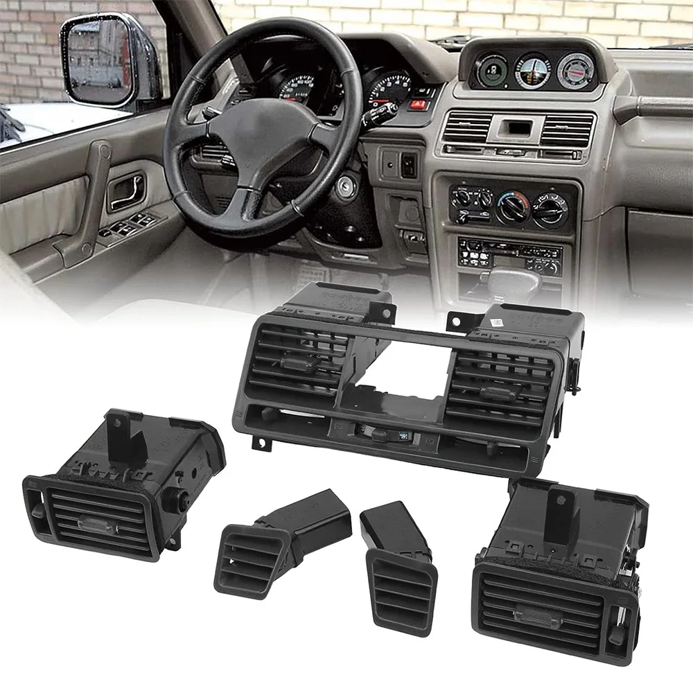 

Dashboard Air Outlet Vent Kit Central Left Right Instrument Panel AC Vent Grill for Pajero Montero Replace MR308038