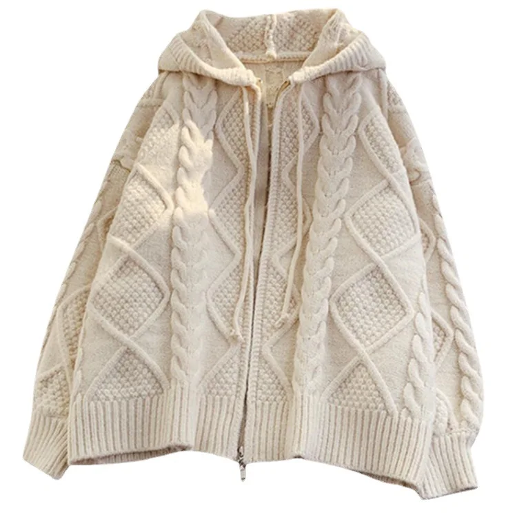 2023-loose-korean-hooded-knitted-cardigan-thickened-jacket-autumn-and-winter-sweater-for-women