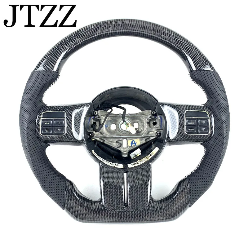 

2010-2014 для Jeep Wrangler Sahara Rubicon Compass RENEGADE Grand Cherokee углеродное волокно ручная работа кожаное рулевое колесо