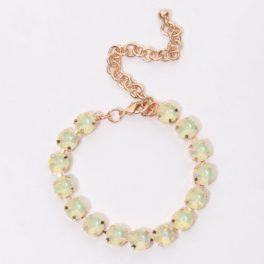 BEUTIFOR Strassperlen, bunte Kristall-Halskette für Damen, handgefertigt, Krallenfassung, Zirkonia-Halsband, Zubehör – Detail 18