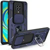 Slide Camera Lens Protective Case for Xiaomi Redmi Note 9 Pro 9T 9S Note9 Car Holder Magnetic Armor Shockproof Bumper Case Cover 2